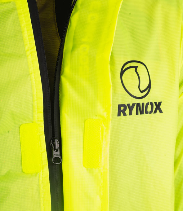 Rynox H2Go Pro 3 Rain Jacket Hi-Viz Green 05