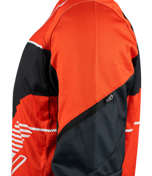 Rynox Frontier Pro Offroad Jersey  Red Black White  03