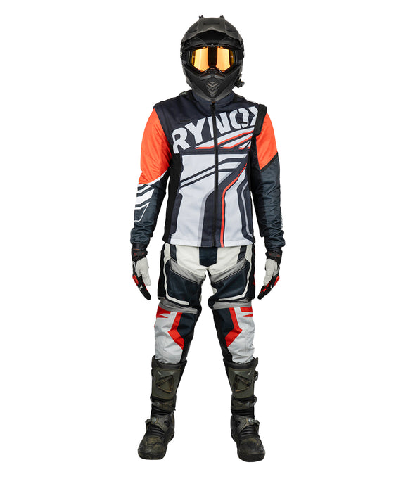 Rynox Frontier Pro Offroad Jersey  Red Black White  11