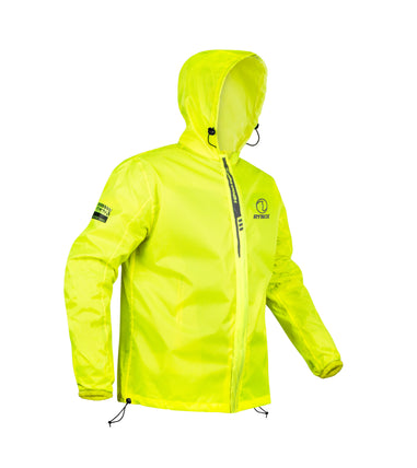 Rynox H2Go Pro 3 Rain Jacket Hi-Viz Green 01