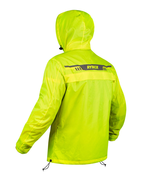 Safety Works Men's Yellow Hooded Rain Jacket (X-large) in the Work Jackets  & Coats department at Lowes.com