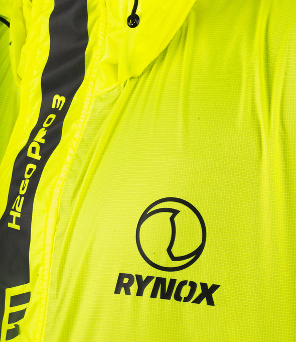 Rynox H2Go Pro 3 Rain Jacket Hi-Viz Green 04