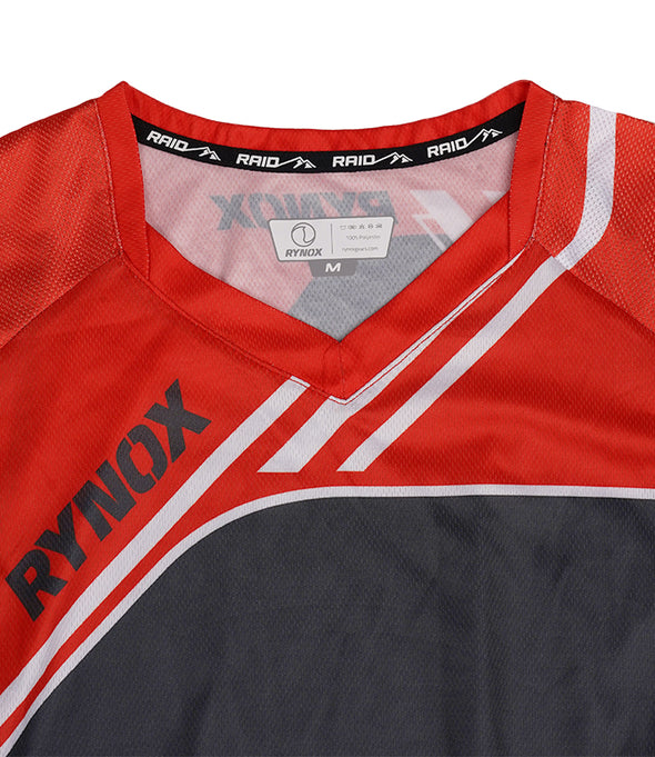 Rynox Frontier Pro Offroad Jersey  Red Black White  06