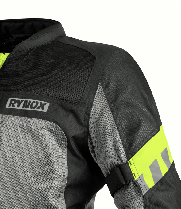 Rynox Helium GT 2 Jacket Black Hi-Viz Green 04