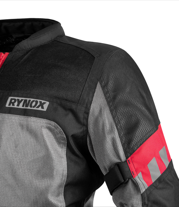 Rynox Stealth Air Pro Riding Jacket (Black Red with Black Mesh)– Moto  Central