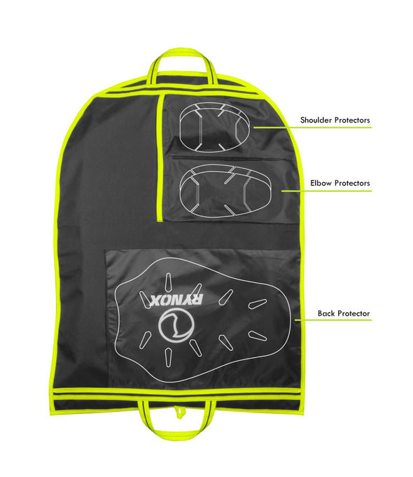 Rynox Jacket Cover Pro Black Hi-Viz Green 3