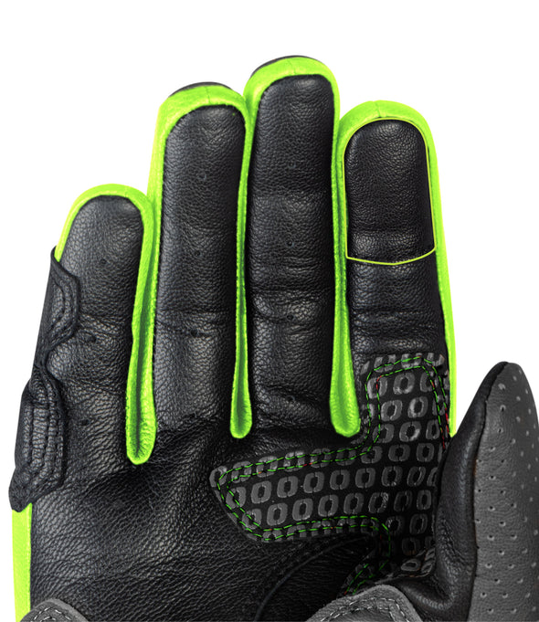 Rynox Storm Evo 2 Gloves Hi-Viz Green Black 12