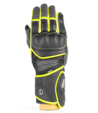 Rynox Storm Evo 2 Gloves Hi-Viz Green Black 2