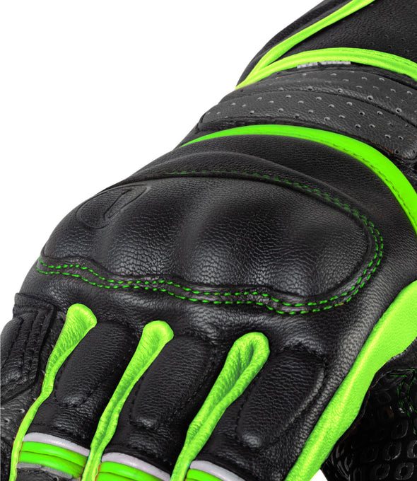 Rynox Storm Evo 2 Gloves Hi-Viz Green Black 3