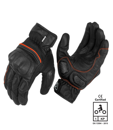 Rynox Tornado Pro 3 Gloves Black Orange 1