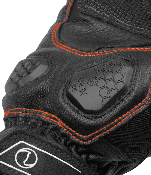 Rynox Tornado Pro 3 Gloves Black Orange 3