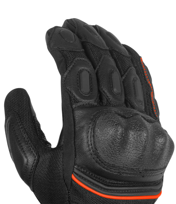 Rynox Tornado Pro 3 Gloves Black Orange 4