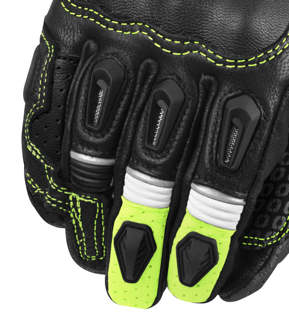 Rynox Storm Evo 3 Gloves Hi-Viz Green Black 08