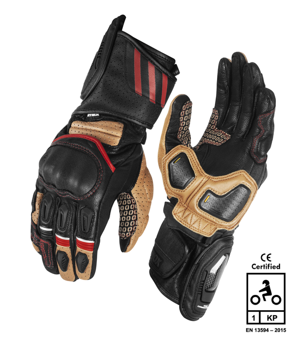 Rynox Storm Evo 3 Gloves Sand Brown Black 01